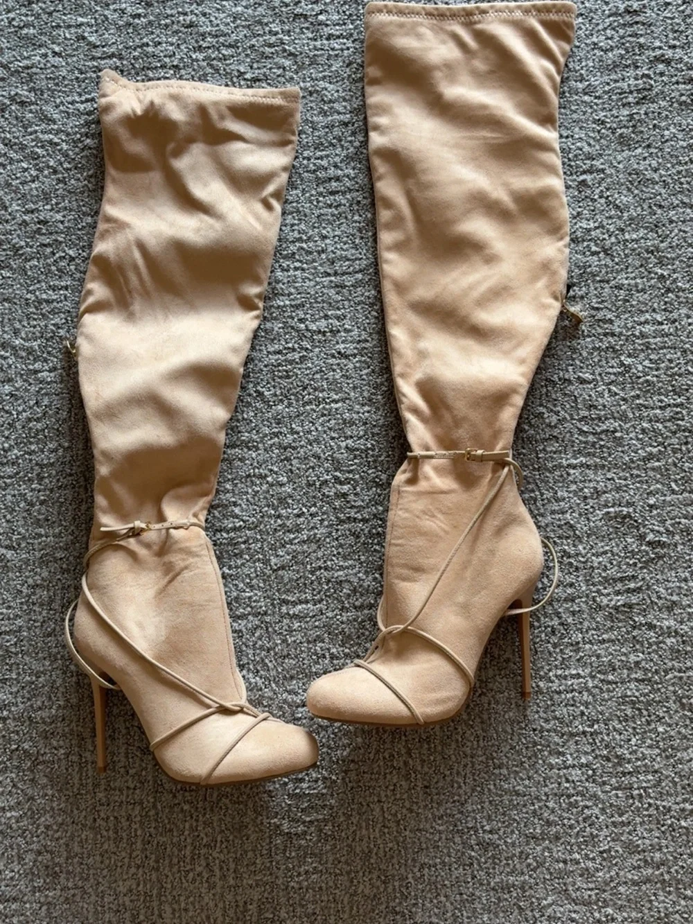 EGO Shoes Women's Tall Stiletto Boots in Camel